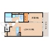 近鉄難波線・奈良線/新大宮駅 徒歩15分 2階 築17年 1LDKの間取り