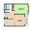 近鉄難波線・奈良線/新大宮駅 徒歩10分 3階 築37年 2DKの間取り