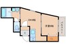 近鉄京都線/新大宮駅 徒歩8分 2階 築32年 1DKの間取り