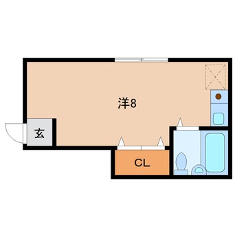 間取図 近鉄難波線・奈良線/新大宮駅 徒歩16分 2階 築36年