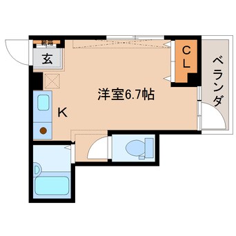 間取図 近鉄難波線・奈良線/近鉄奈良駅 徒歩5分 4階 築30年