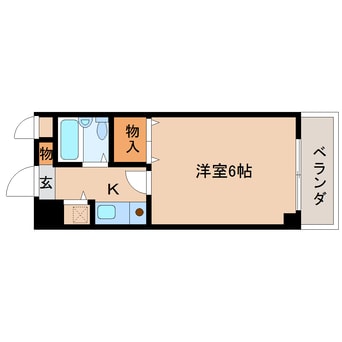 間取図 大和路線・関西本線/奈良駅 徒歩5分 3階 築35年