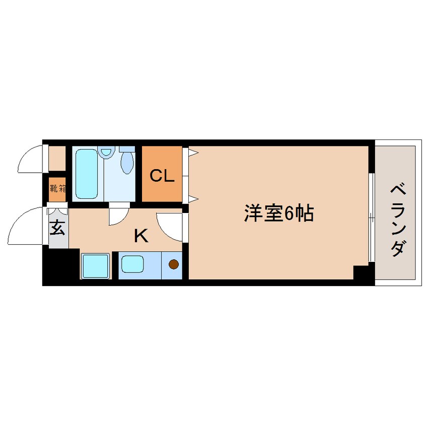 間取図 大和路線・関西本線/奈良駅 徒歩5分 5階 築33年