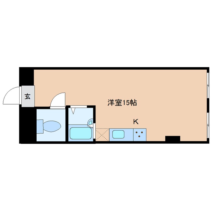 間取図 近鉄難波線・奈良線/近鉄奈良駅 徒歩24分 2階 築38年