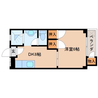 間取図 大和路線・関西本線/奈良駅 徒歩7分 3階 築51年