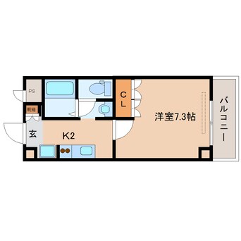 間取図 近鉄難波線・奈良線/新大宮駅 徒歩3分 5階 築14年