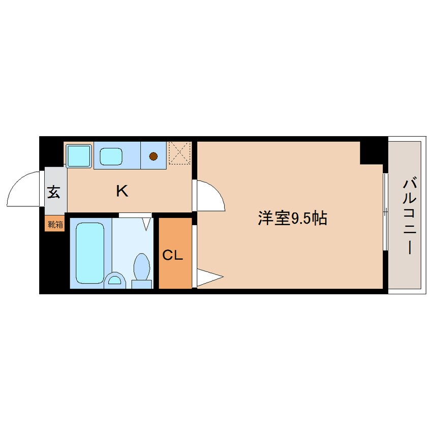 間取図 奈良線/木津駅 徒歩12分 2階 築32年