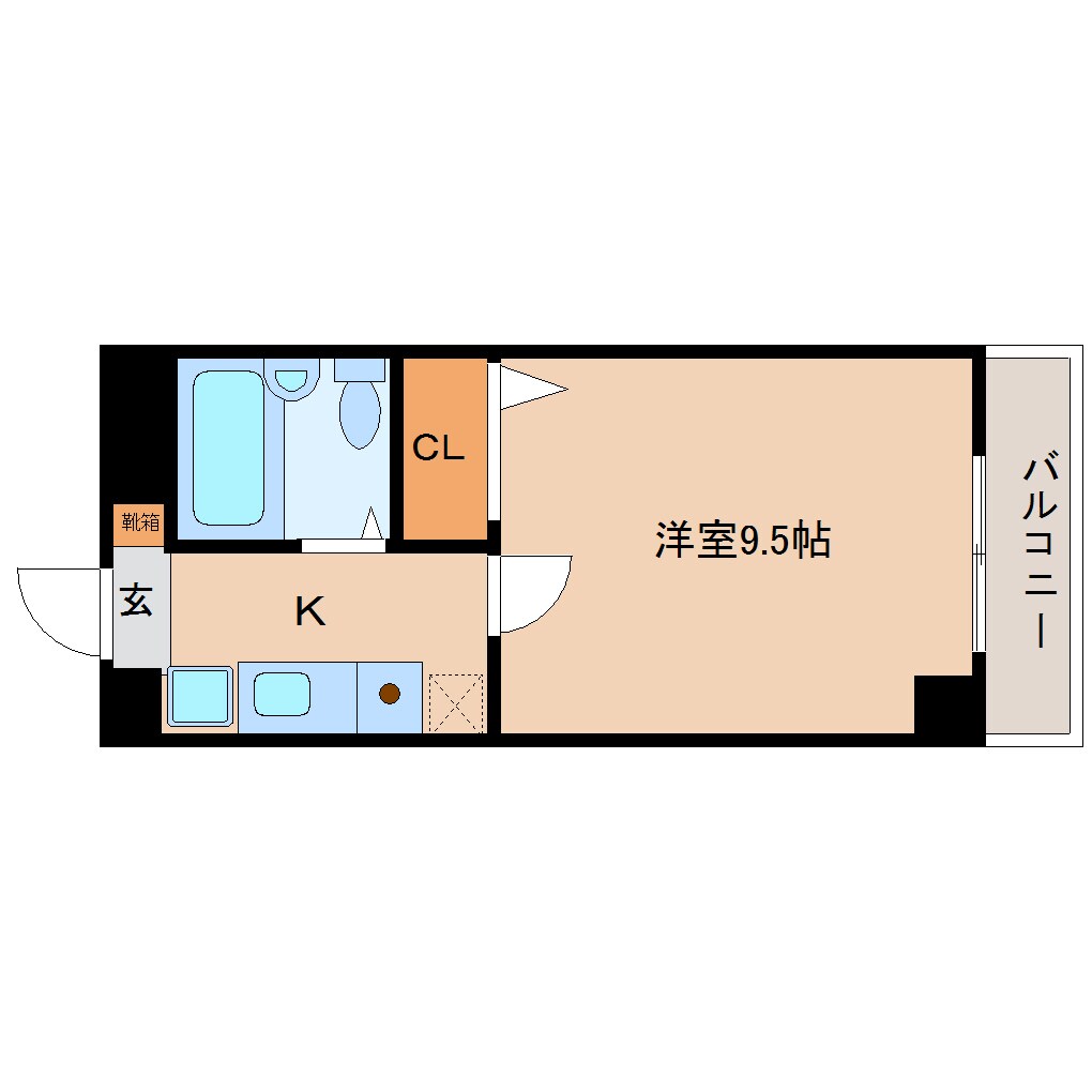 間取り図 奈良線/木津駅 徒歩12分 5階 築33年
