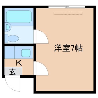 間取図 近鉄難波線・奈良線/近鉄奈良駅 徒歩10分 4階 築34年