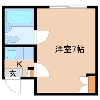 間取図 近鉄難波線・奈良線/近鉄奈良駅 徒歩10分 5階 築34年