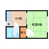 近鉄難波線・奈良線/近鉄奈良駅 バス:5分:停歩1分 2階 築37年 1Kの間取り