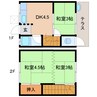 近鉄難波線・奈良線/近鉄奈良駅 徒歩15分 1-2階 築49年 3DKの間取り