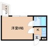 近鉄難波線・奈良線/近鉄奈良駅 徒歩9分 3階 築34年 1Kの間取り