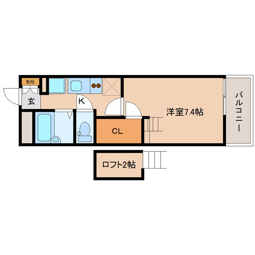 間取図 近鉄難波線・奈良線/近鉄奈良駅 徒歩11分 3階 築15年