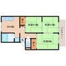 大和路線・関西本線/奈良駅 バス:10分:停歩5分 2階 築39年 3DKの間取り
