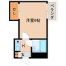 近鉄難波線・奈良線/近鉄奈良駅 徒歩13分 3階 築34年 1Kの間取り