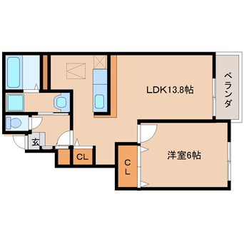 間取図 近鉄難波線・奈良線/近鉄奈良駅 バス16分梅美台7丁目下車:停歩3分 1階 築11年
