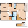 大和路線・関西本線/加茂駅 徒歩5分 2階 築10年 2LDKの間取り