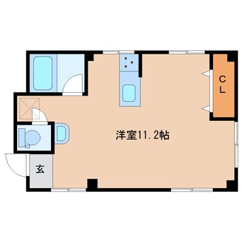 間取図 近鉄難波線・奈良線/近鉄奈良駅 徒歩1分 2階 築54年