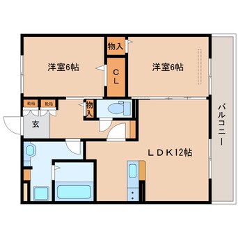 間取図 大和路線・関西本線/奈良駅 徒歩25分 3階 築8年