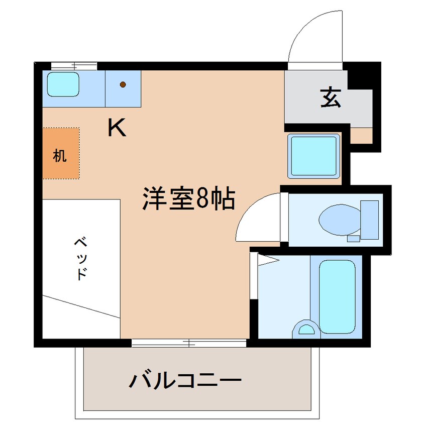 間取図 近鉄難波線・奈良線/近鉄奈良駅 徒歩15分 1階 築16年