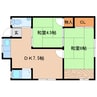 近鉄難波線・奈良線/近鉄奈良駅 徒歩13分 1階 築53年 2DKの間取り