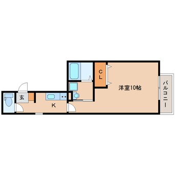 間取図 近鉄難波線・奈良線/近鉄奈良駅 徒歩12分 2階 築8年