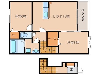 間取図 近鉄難波線・奈良線/近鉄奈良駅 バス10分八条地蔵前下車:停歩6分 2階 築7年