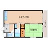 奈良線/木津駅 徒歩6分 2階 築22年 1LDKの間取り