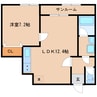 大和路線・関西本線/木津駅 徒歩20分 4階 築35年 1LDKの間取り