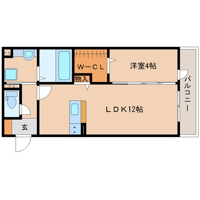 間取図 近鉄難波線・奈良線/近鉄奈良駅 バス15分神殿町下車:停歩1分 1階 築7年