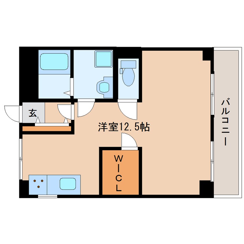 間取図 近鉄難波線・奈良線/新大宮駅 徒歩2分 4階 築46年