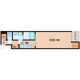 間取図 大和路線・関西本線/奈良駅 徒歩7分 2階 築9年