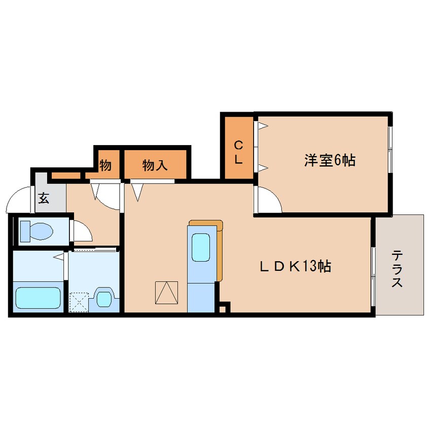 間取図 学研都市線<片町線>・JR東西線/木津駅 徒歩14分 1階 築7年