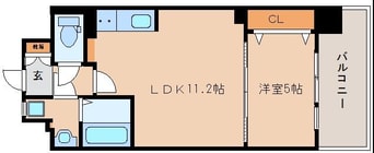 間取図 近鉄難波線・奈良線/新大宮駅 徒歩3分 6階 築8年