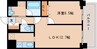 奈良線/奈良駅 徒歩7分 5階 築6年 1LDKの間取り