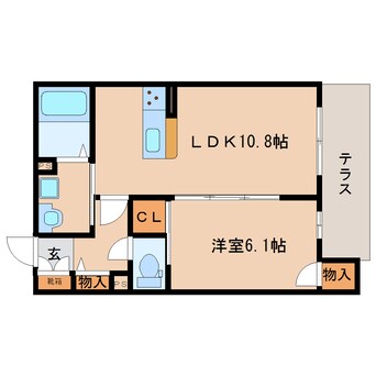 間取図 近鉄難波線・奈良線/近鉄奈良駅 徒歩15分 1階 築6年