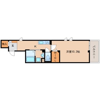 間取図 大和路線・関西本線/奈良駅 徒歩3分 2階 築7年