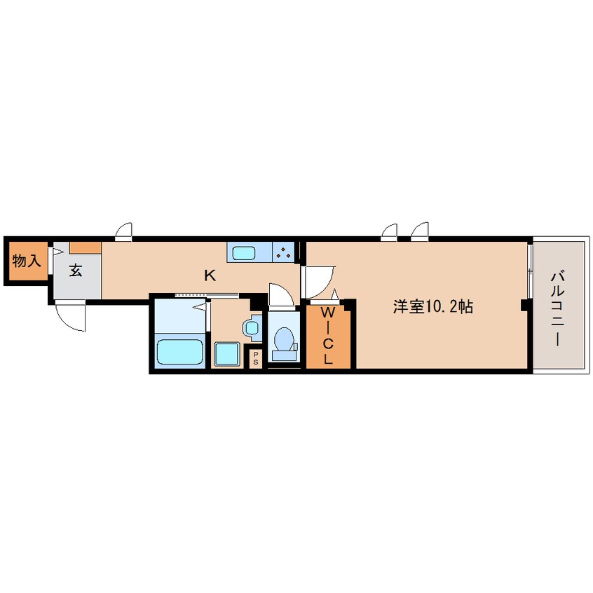 間取図 大和路線・関西本線/奈良駅 徒歩3分 2階 築7年