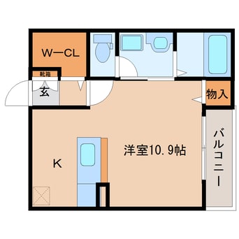 間取図 近鉄難波線・奈良線/新大宮駅 徒歩14分 2階 築8年