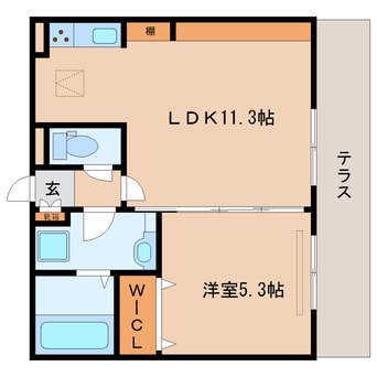 間取図 近鉄難波線・奈良線/近鉄奈良駅 バス20分西九条下車:停歩1分 1階 築7年