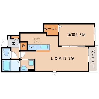 間取図 学研都市線<片町線>・JR東西線/木津駅 徒歩17分 1階 築6年