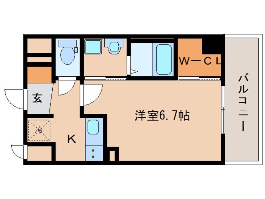 間取図 近鉄難波線・奈良線/新大宮駅 徒歩3分 5階 築6年