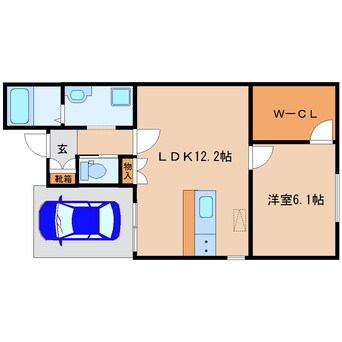 間取図 大和路線・関西本線/奈良駅 徒歩16分 1階 築3年