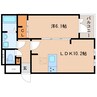 大和路線・関西本線/木津駅 徒歩17分 2階 築4年 1LDKの間取り