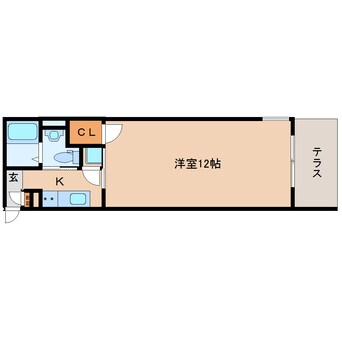 間取図 近鉄難波線・奈良線/近鉄奈良駅 徒歩12分 1階 築3年