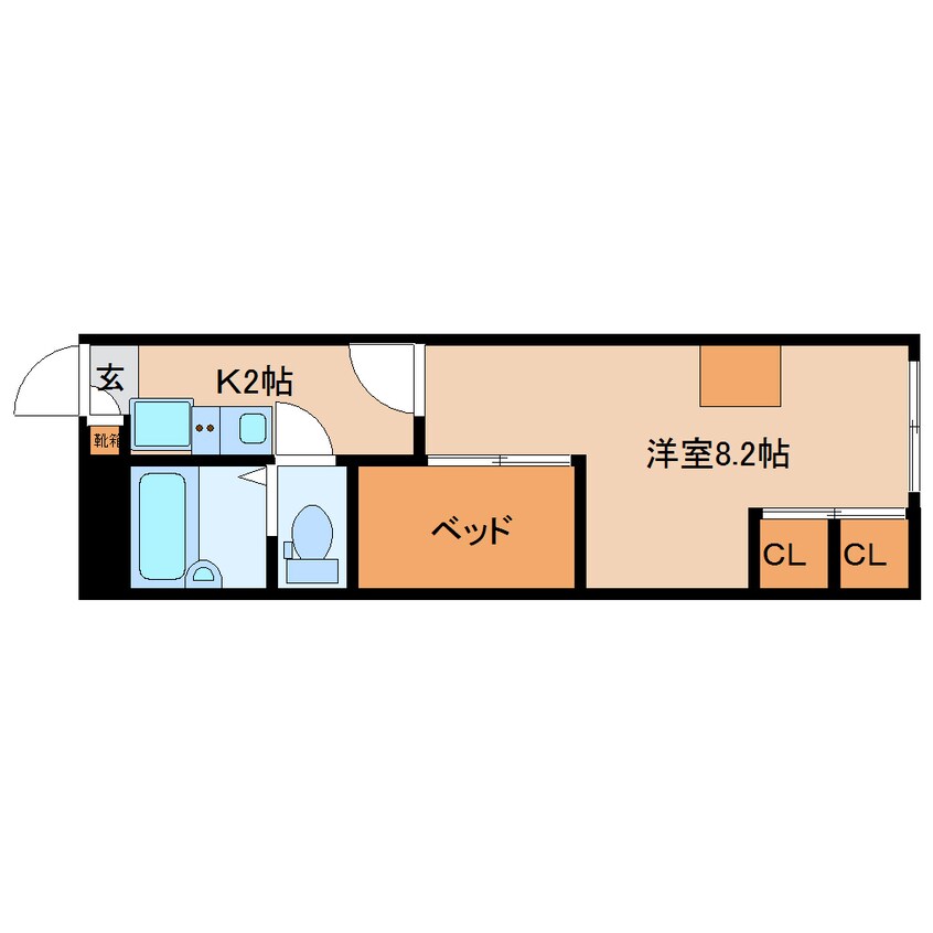 間取図 近鉄難波線・奈良線/近鉄奈良駅 バス16分州見台7丁目下車:停歩4分 2階 築16年