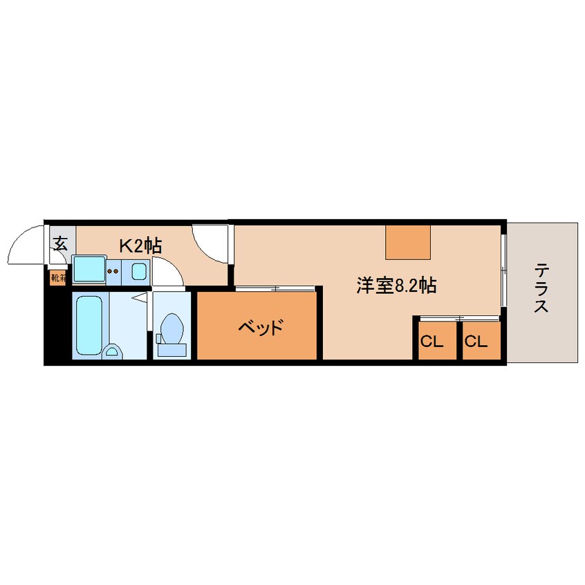 間取図 近鉄難波線・奈良線/近鉄奈良駅 バス16分州見台7丁目下車:停歩4分 1階 築16年