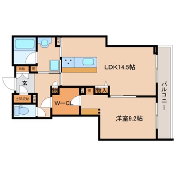間取図 近鉄難波線・奈良線/近鉄奈良駅 徒歩14分 2階 築3年