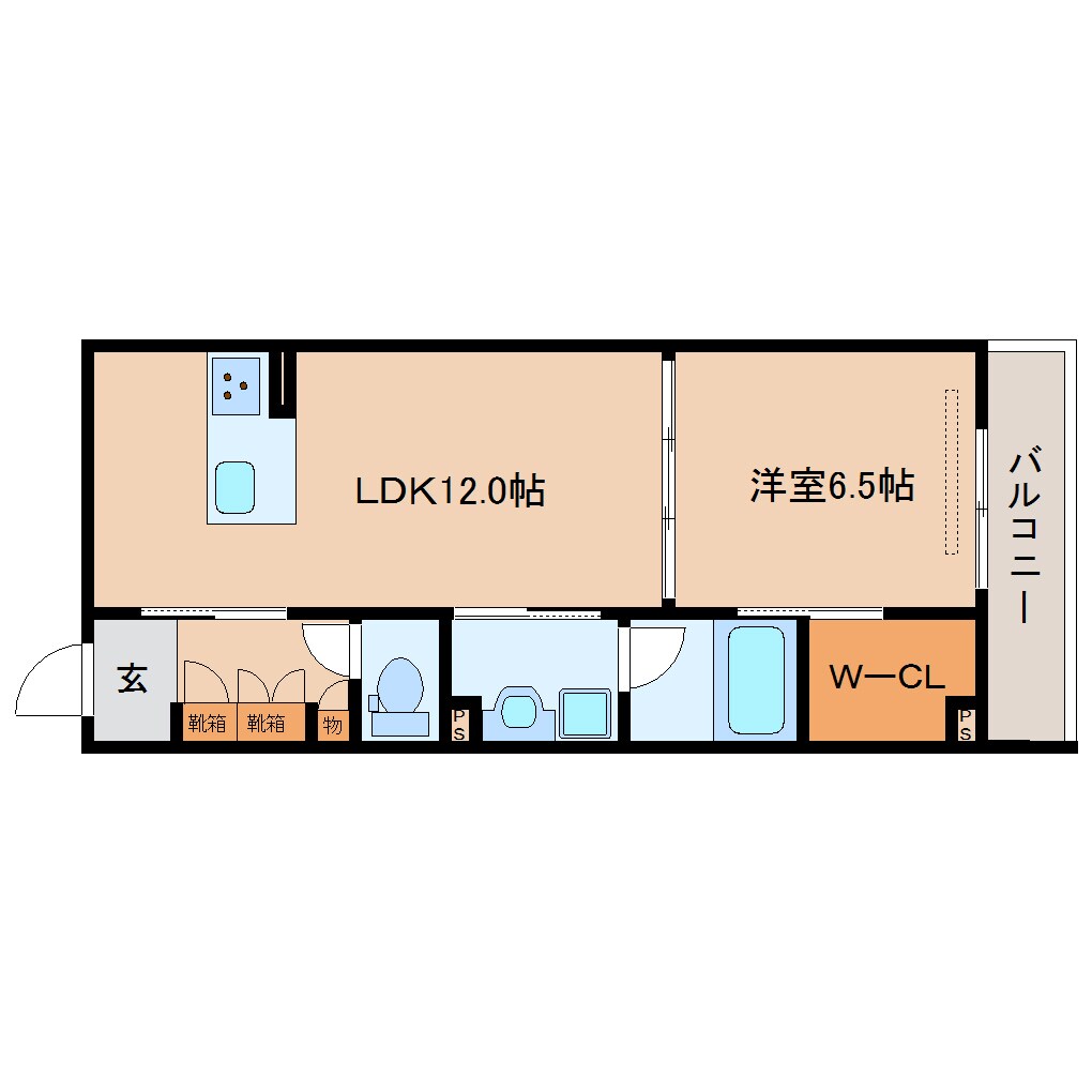間取り図 近鉄難波線・奈良線/近鉄奈良駅 徒歩8分 2階 築2年
